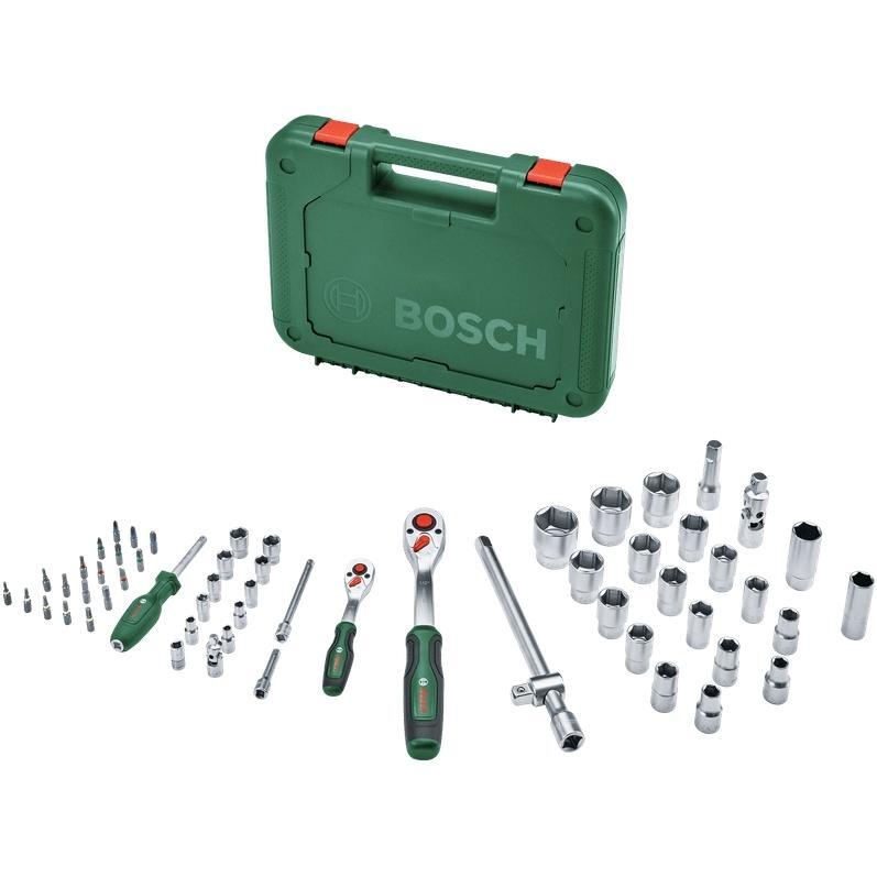 Набір торцевих головок та біт BOSCH 1/2, 1/4 (1.600.A02.Z9G) Інструменти в наборі тріскачка