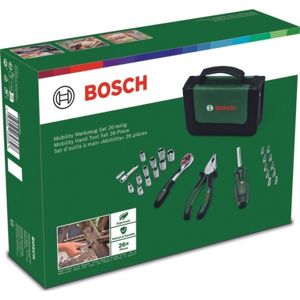 Набір інструментів BOSCH 26 шт (1.600.A02.BY2) Інструменти в наборі викрутки