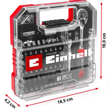 Набор инструментов EINHELL 1/4" 4-13 мм 37 шт Red (109022)