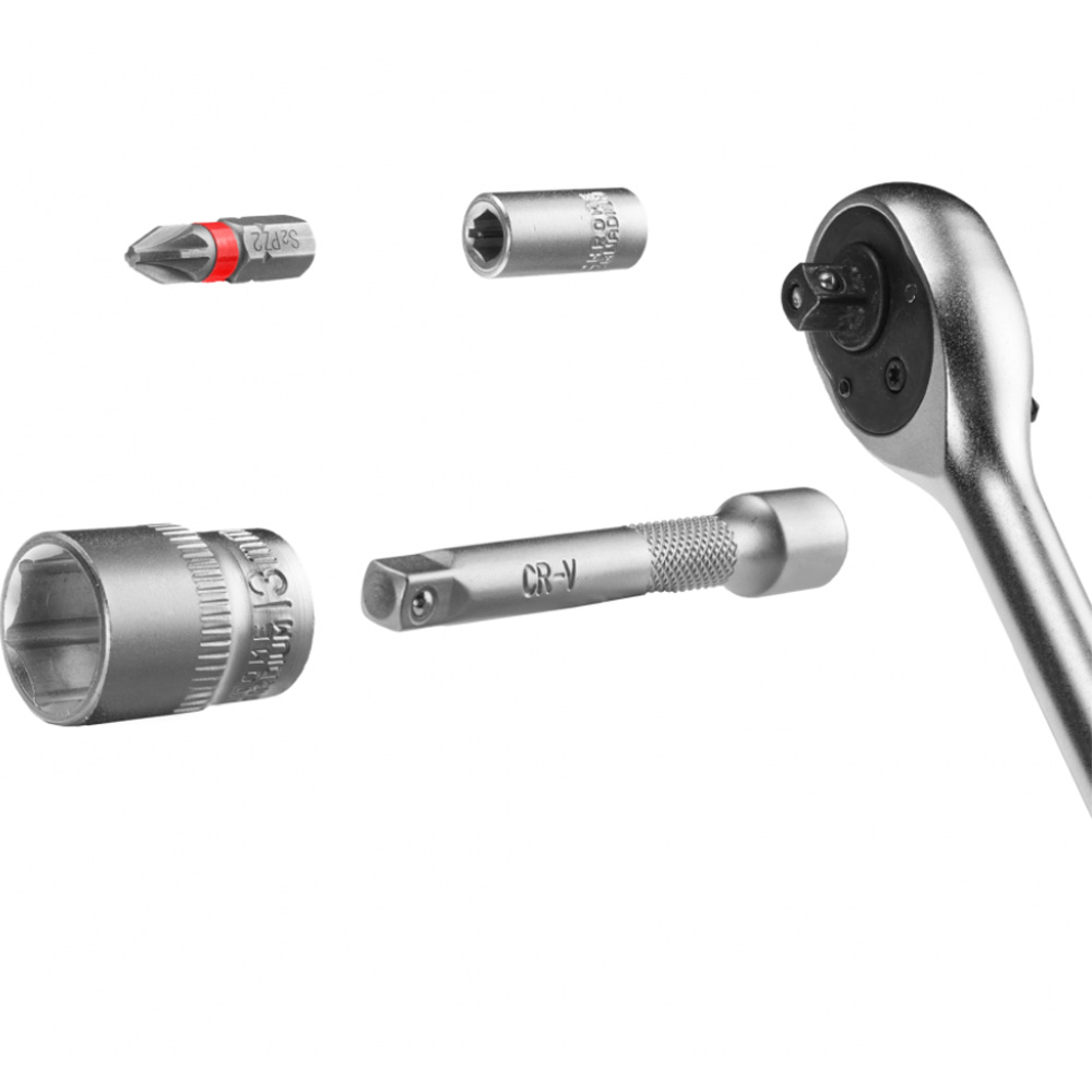 Заказать Набор инструментов EINHELL 1/4" 4-13 мм 37 шт Red (109022)