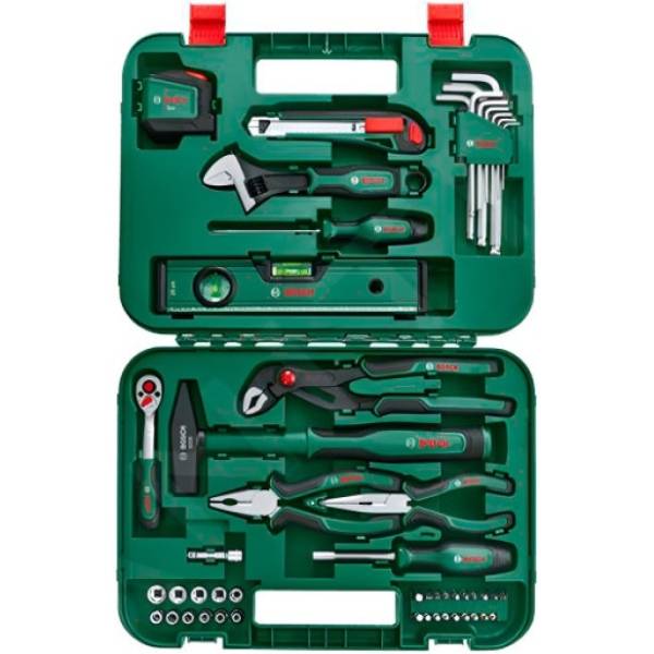 Набор инструментов Bosch 52 шт (1.600.A02.BY7) Дополнительно Рулетка: 3 м; уровень: 25 см; кейс в комплектации
