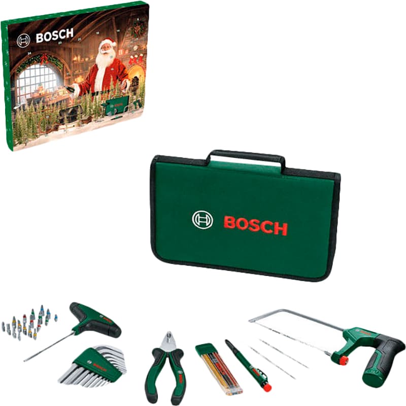 Набор инструментов BOSCH Промо набор адвент календарь 2025-26 (1.600.A03.9HD) Набор инструментов BOSCH Промо набор адвент календарь 2025-26 (1.600.A03.9HD) Материал инструментов сталь