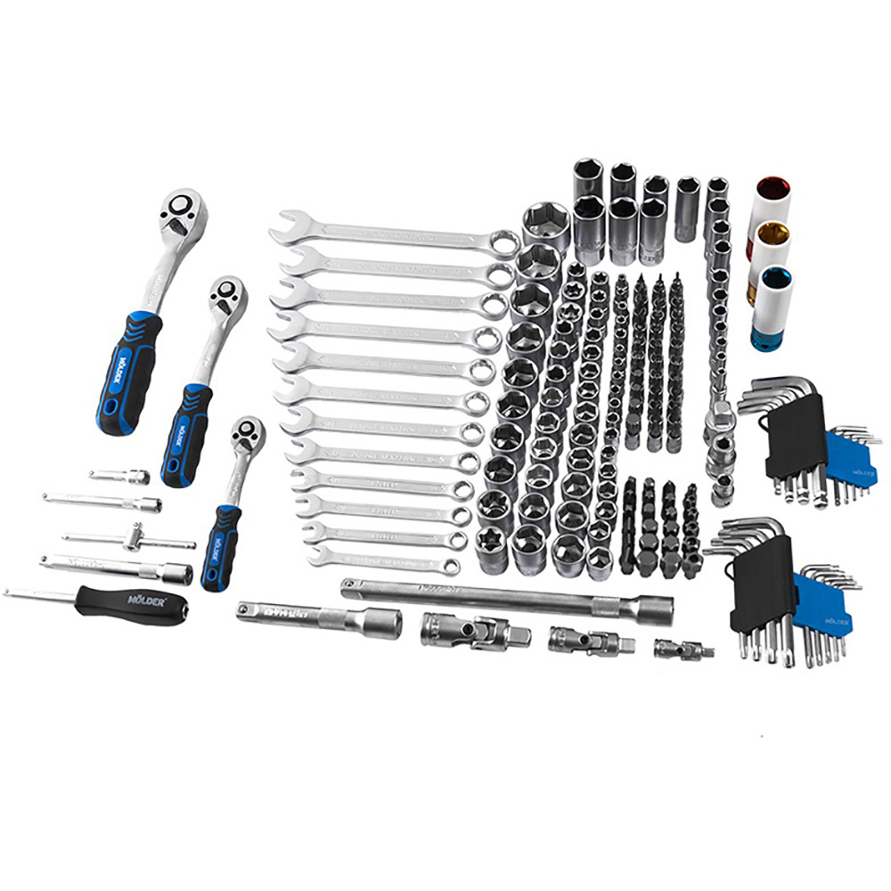 В Фокстрот Набор инструментов Molder 1/2", 1/4", 3/8" 72Т, CR-V 176 единиц (MT60176)