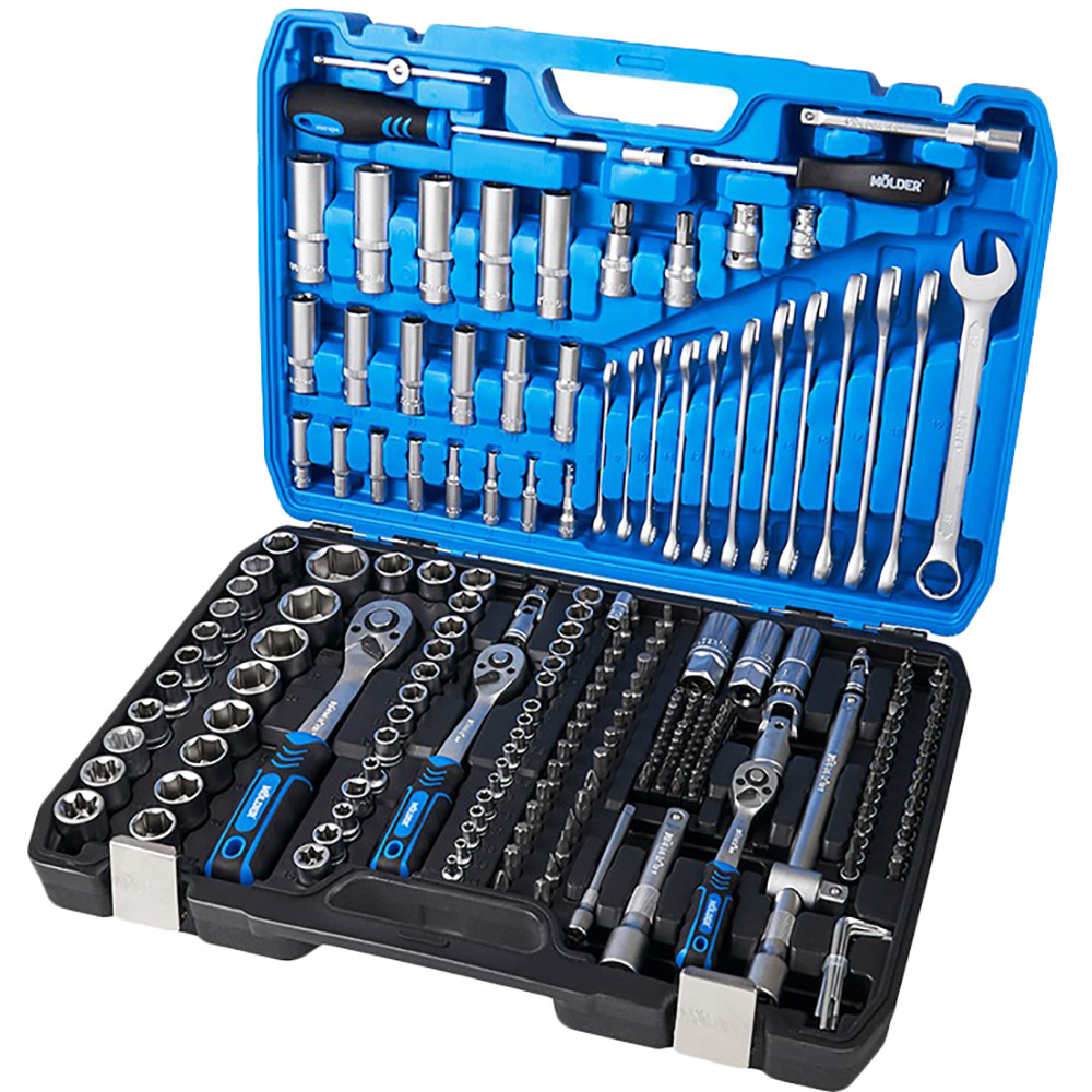 Набор инструментов Molder 1/2", 1/4", 3/8" 72Т, CR-V 219 одиниць (MT60219)