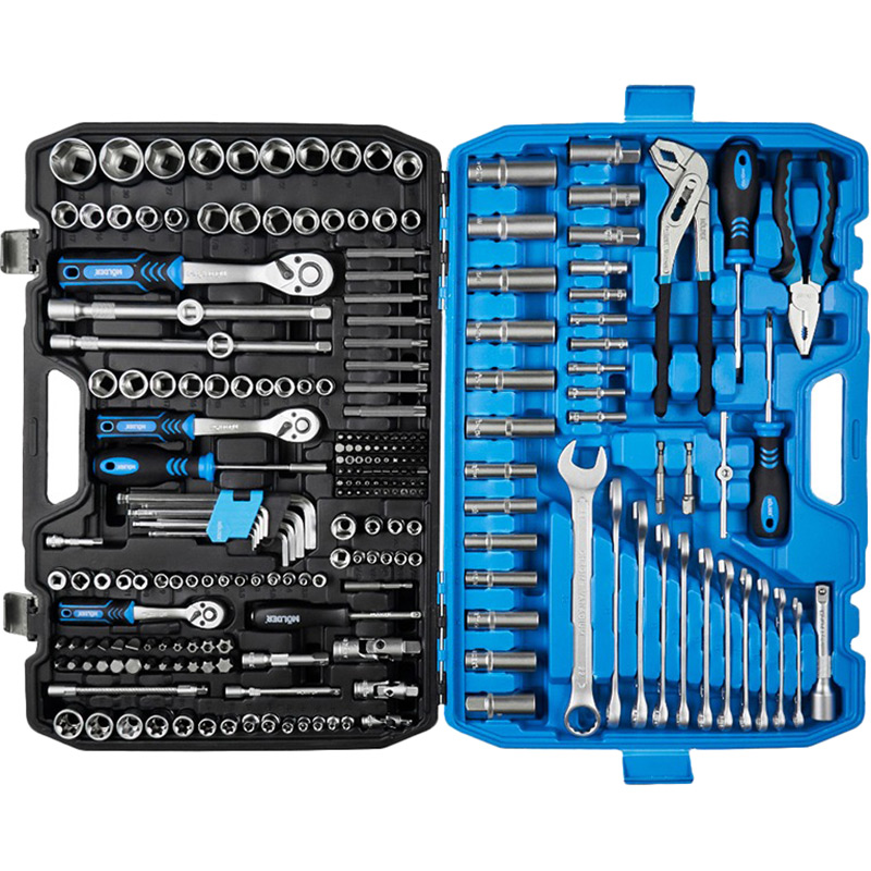 Набор инструментов Molder 1/2", 1/4", 3/8" 72Т, CR-V 233 единицы (MT60233) Материал инструментов Хром-ванадиевая сталь