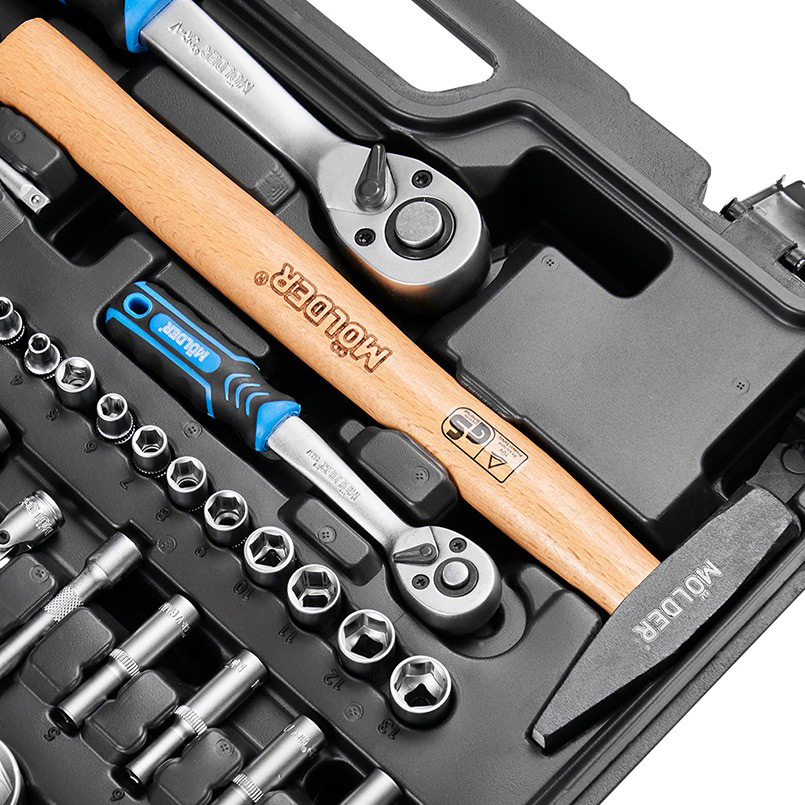 Обзор Набор инструментов Molder 1/2", 1/4" 72 T, CR-V 72 единицы (MT61072)