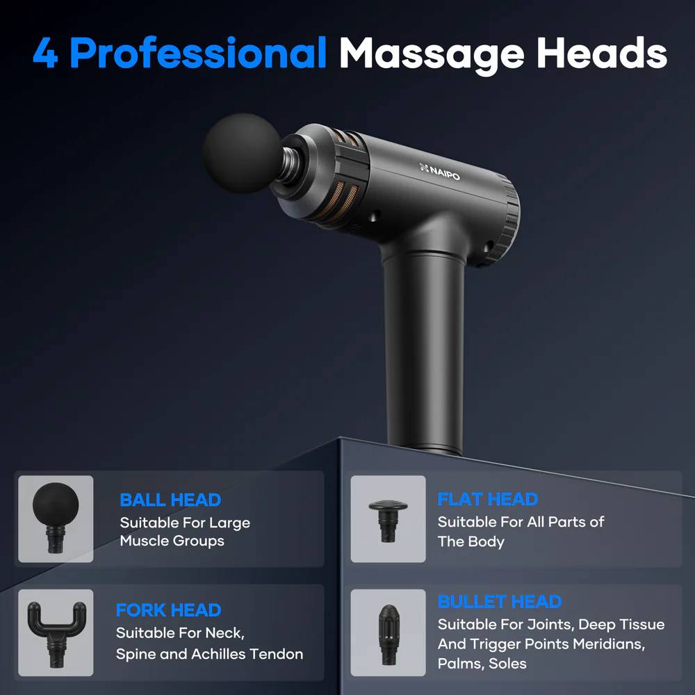 Масажер NAIPO NPMGUN-K5 Масажер NAIPO NPMGUN-K5 Кількість режимів масажу 11