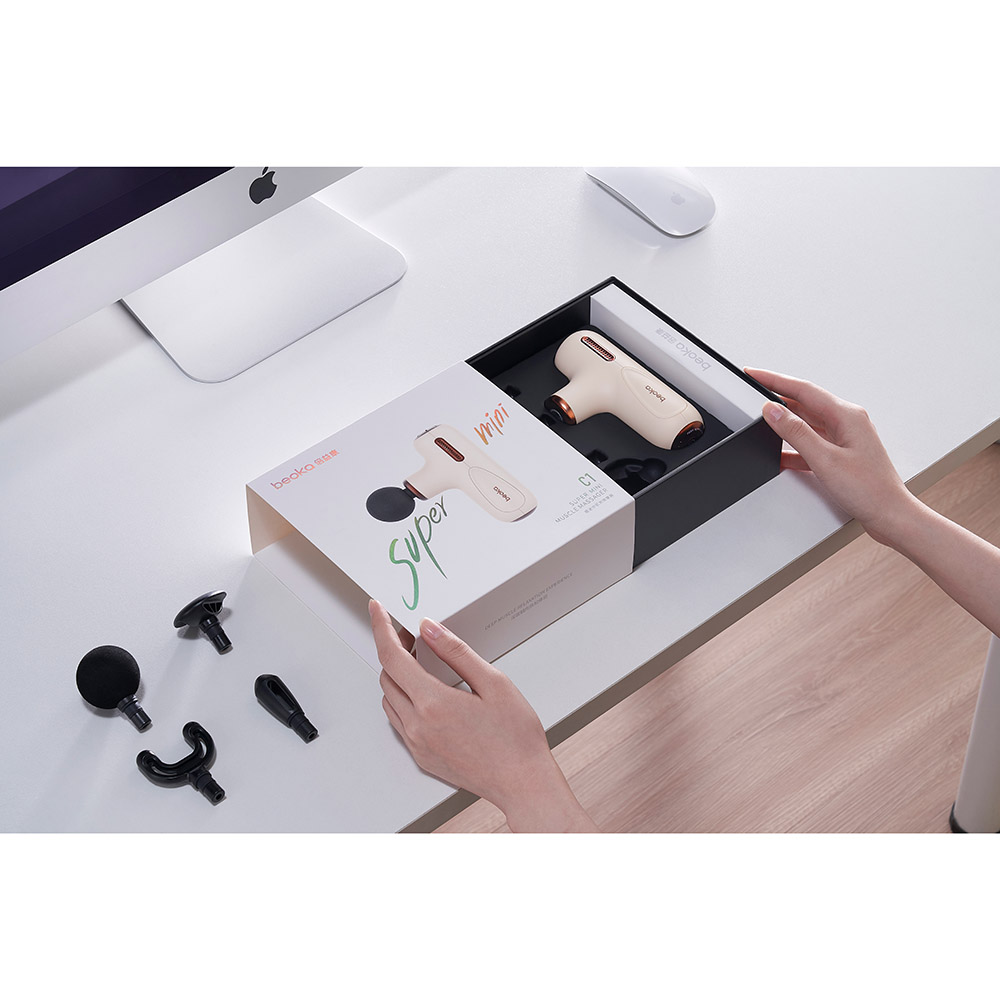 Фото 21 Массажер перкуссионный BEOKA Super Mini Massage Gun (QL/MINI.C1-A latte)