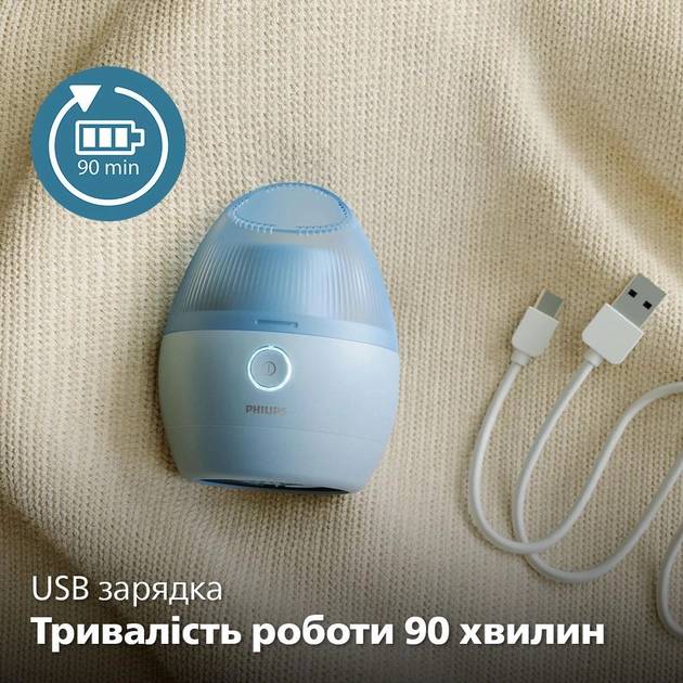 Машинка для катишків PHILIPS GCA2100/20 з USB зарядкою Захист металева сітка