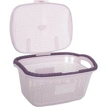 Кошик для білизни VIOLET HOUSE 1002 Віолетта POWDER 28 л