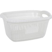 Корзина для белья VIOLET HOUSE 1003 Виолетта WHITE б/кр. 28 л