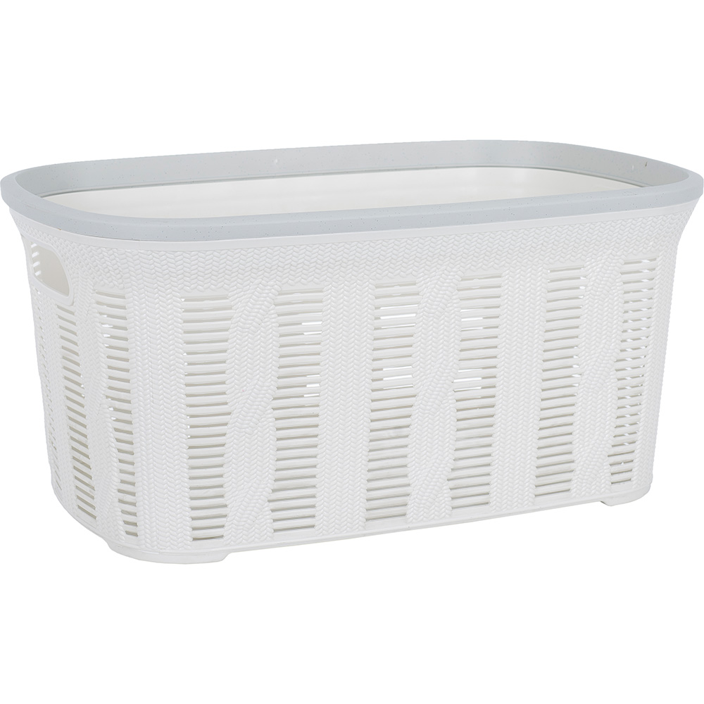 

Корзина для белья VIOLET HOUSE Вязание WHITE 0420 40 л, 0420 Вязание WHITE б/кр. 55*35*26 см