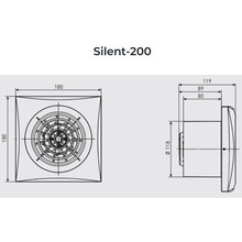 Витяжний вентилятор SOLER&PALAU SILENT-200 CZ
