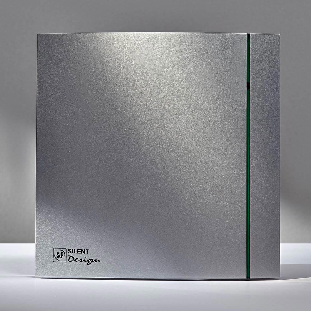 Зовнішній вигляд Витяжний вентилятор SOLER&PALAU SILENT-100 CZ SILVER DESIGN