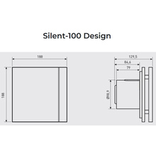 Витяжний вентилятор SOLER&PALAU SILENT-100 CZ CHAMPAGNE DESIGN 4C