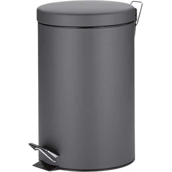 

Ведро для мусора KELA Timon Dark grey (10942), Відро з педаллю Timon 12л метал.,темно-сіре
