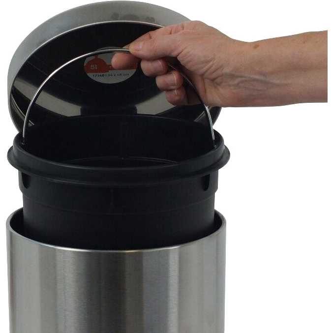 Ведро для мусора KELA Janos Silver matt (20879) Объем 5