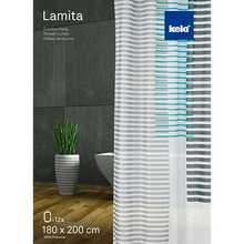 Шторка для ванної KELA Lamita Turquoise (22088)