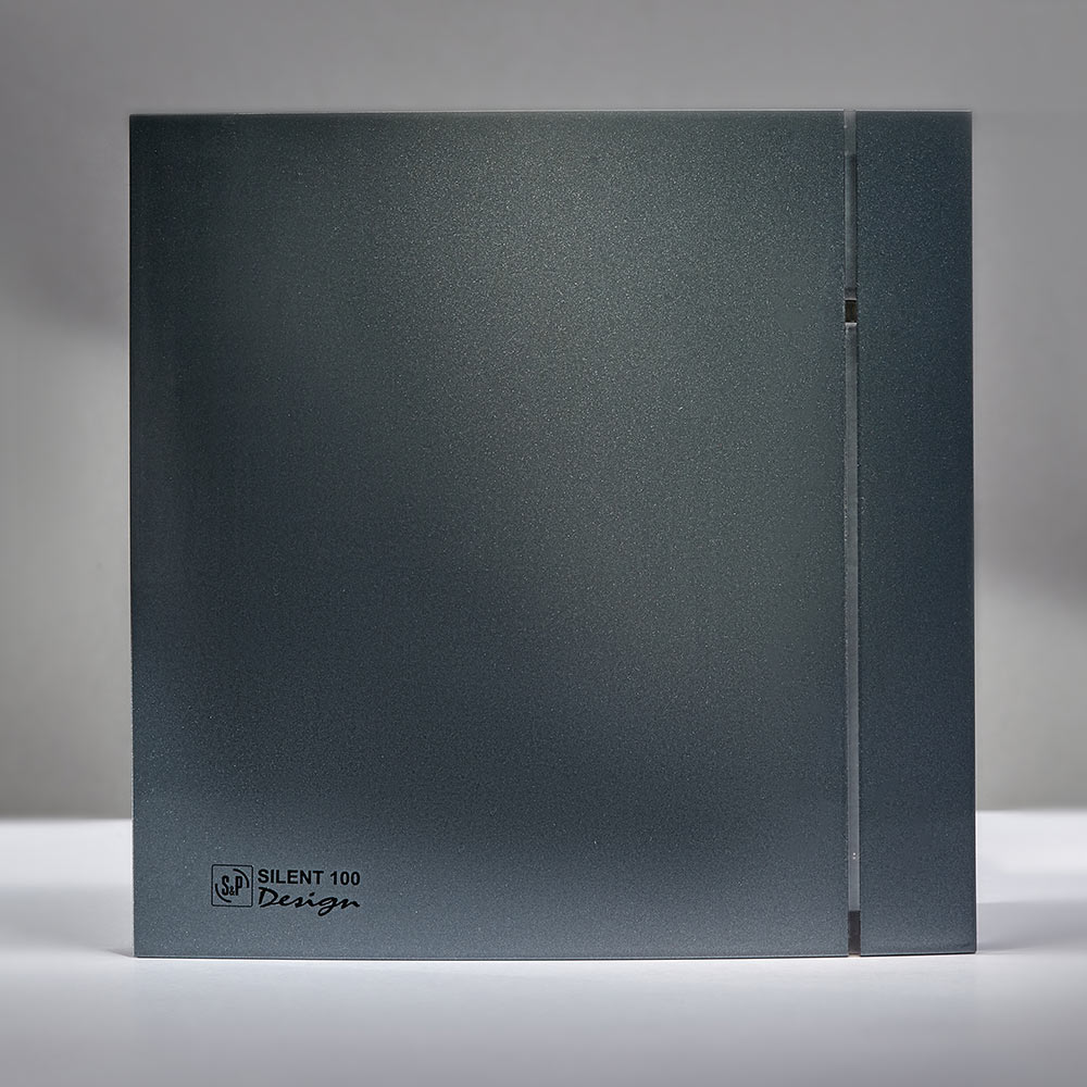 Зовнішній вигляд Витяжний вентилятор SOLER&PALAU SILENT-100 CZ DESIGN 4C GREY