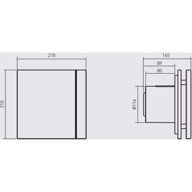 Витяжний вентилятор SOLER&PALAU SILENT-200 CZ DESIGN 3C SILVER Потужність 16