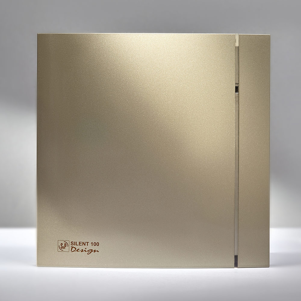 Зовнішній вигляд Витяжний вентилятор SOLER&PALAU SILENT-200 CZ DESIGN 4C CHAMPAGNE