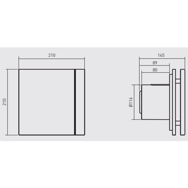 Витяжний вентилятор SOLER&PALAU SILENT-200 CZ GREY DESIGN - 4C (230V 50) (5210616600) Частота обертів 2350