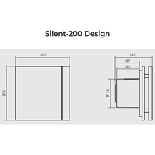 Вытяжной вентилятор SOLER&PALAU SILENT-200 CZ BLACK DESIGN - 4C (230V 50) (5210616700)