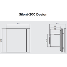 Вытяжной вентилятор SOLER&PALAU SILENT-200 CRZ SILVER DESIGN - 3C (230V 50) (5210606100)