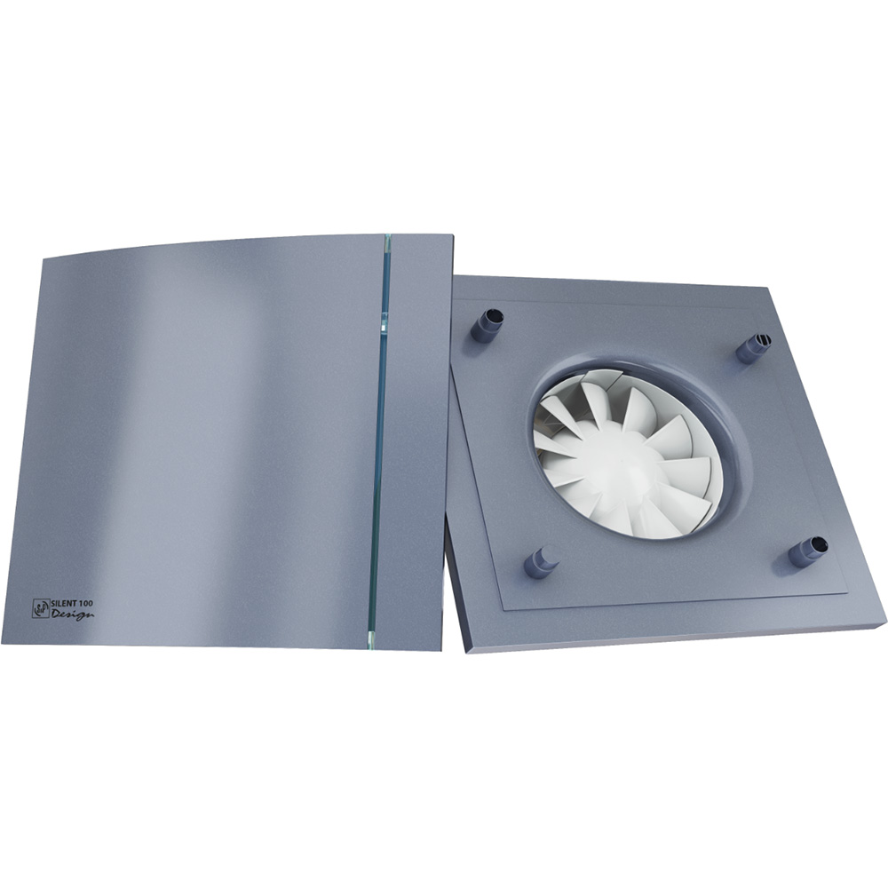 Вытяжной вентилятор SOLER&PALAU SILENT-200 CRZ SILVER DESIGN - 3C (230V 50) (5210606100) Уровень шума 35