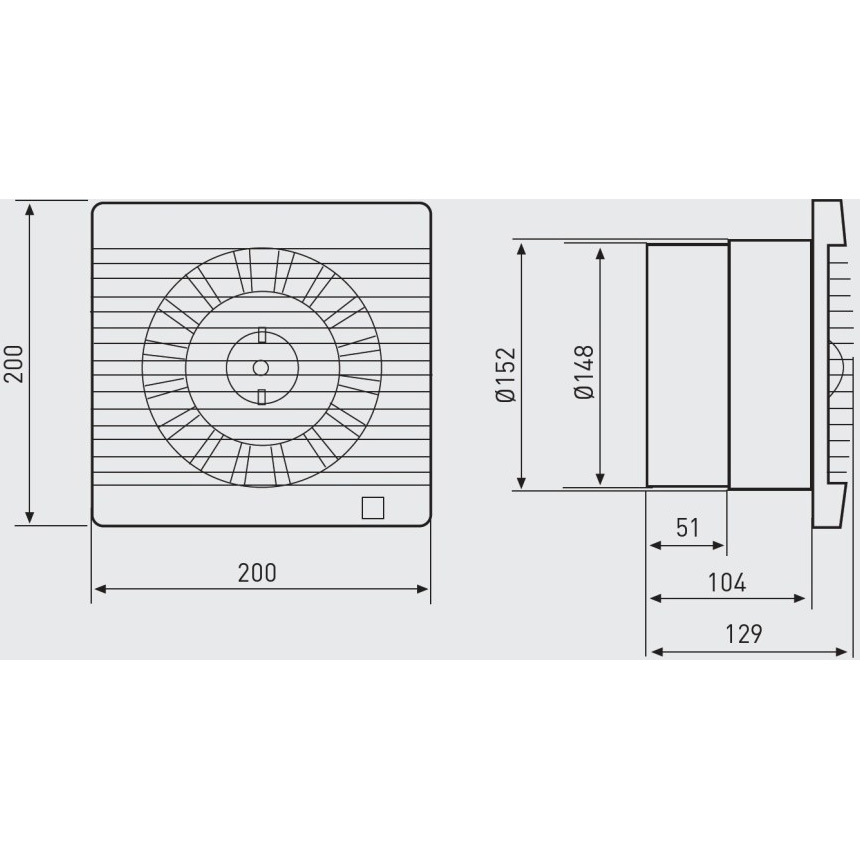 Вытяжной вентилятор SOLER&PALAU DECOR-300 C Мощность 23