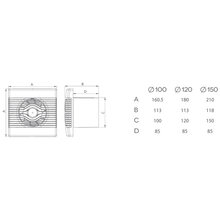 Вытяжной вентилятор AIRROXY pRemium 100 TS