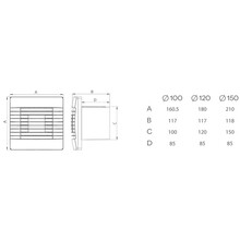 Вытяжной вентилятор AIRROXY pRestige 120 ZG