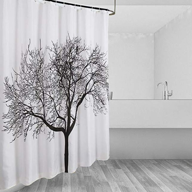 Шторка для душа BISK ТХТ TREE Black (04440) Размеры 2000 x 1800 x 1