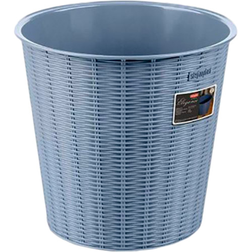 

Ведро для мусора STEFANPLAST ELEGANCE 28 х 26.5 см (29703), Кошик ELEGANCE круглий, голубий 28х26,5см