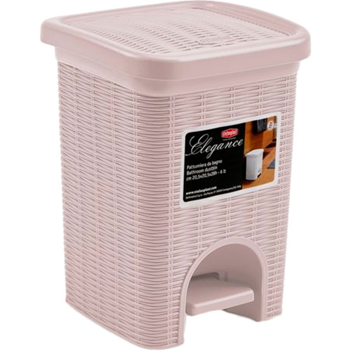 Ведро для мусора STEFANPLAST ELEGANCE 6 л Pink (30127)