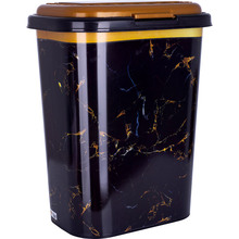 Кошик для білизни VIOLET HOUSE 0190 DECOR Marble Black 55 л