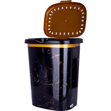 Кошик для білизни VIOLET HOUSE 0190 DECOR Marble Black 55 л