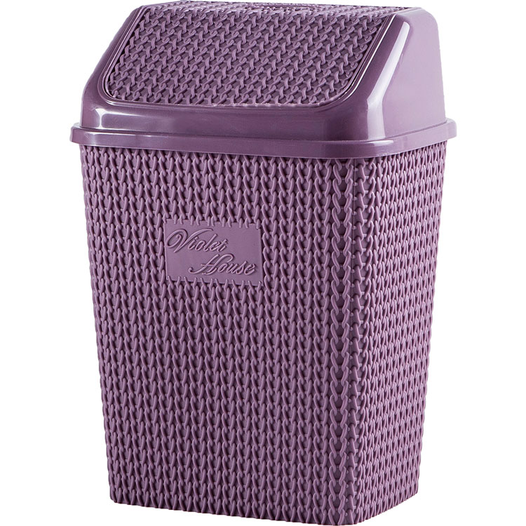 Корзина для мусора VIOLET HOUSE 0026 Виолетта PLUM 10 л