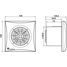 Витяжний вентилятор SOLER&PALAU SILENT - 100 CHZ SILVER 230V 50