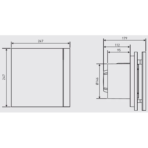 Внешний вид Вытяжной вентилятор SOLER&PALAU SILENT-200 CHZ DESIGN 3C
