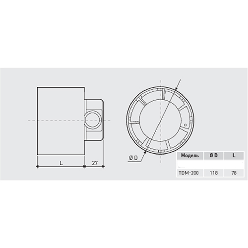 Фото Вытяжной вентилятор SOLER&PALAU TDM-200 230 V 50
