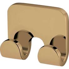 Вешалка для полотенец двойная BISK NATURE BOX золото (5901487079501)