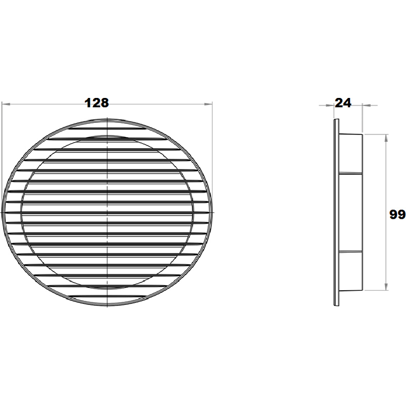 Вентиляційна решітка AIRROXY AOzS 100 White (02-146) Особливості матеріал: пластик