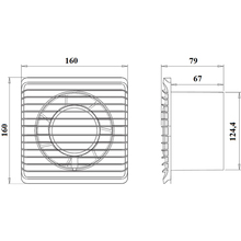 Вытяжной вентилятор AIRROXY energy planet 125 ТS (01-097)