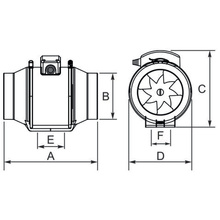 Витяжний вентилятор AIRROXY aRil 100-270 (01-152)