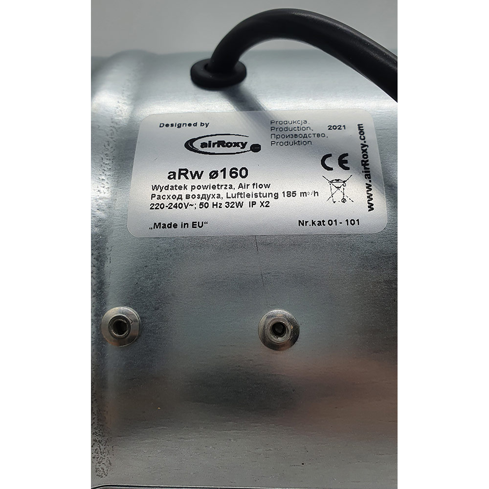 Фото Витяжний вентилятор AIRROXY aRw 160 (01-101)