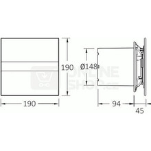 Витяжний вентилятор CATA E-150 G