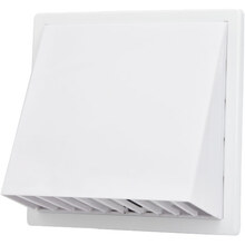 Вентиляционная решетка AIRROXY 100 02-501 White с обратным клапаном