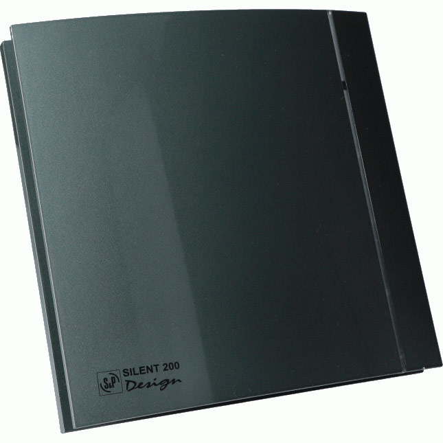 Витяжний вентилятор Soler&Palau SILENT-100 CHZ GREY DESIGN-4C з датчиком вологості Потужність 8