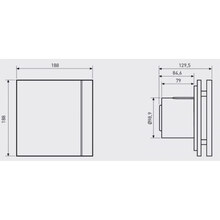 Витяжний вентилятор Soler&Palau SILENT-100 CHZ IVORY DESIGN-4C з датчиком вологості